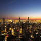 View from the Hancock Observatory in the John Hancock Center in Chicago, Illinois