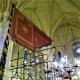 Jewish Standard and cage around the bimah in the Old-New Synagogue.