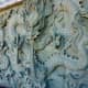 Closeup of carved stone wall