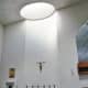 Interior view of St. Basil’s Chapel showing natural illumination