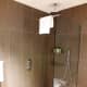 Walk in shower.