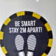 Signs on the corridor, July 2020.