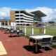 Socially distanced terrace.