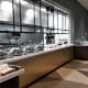 Hot food servery.