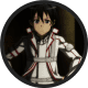 Kirito on Knights of the Blood uniform