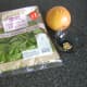 Mixed salad leaves of choice, red grapefruit and toasted pine nuts form a very simple but tasty salad