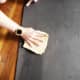 Gently wipe down the mat.