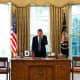 Among the changes in decor to the Obama Oval Office, one of them was not the Resolute Desk, which has been used off-and-on by presidents since John Kennedy