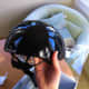 The helmet- discrete but more substantial than earlier versions