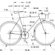 Computer Cad Drawing showing specs of the bike.