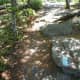 A lot of the path is solid stone. Wear non-slip shoes