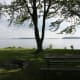 View of the St. Lawrence from Woodlands Picnic area.
