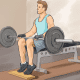 No machine? Seated calf raises are still a breeze.
