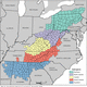 Appalachia region map.  (arc.gov)