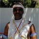 A xhosa man clad in clan garb