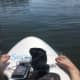 With both of us on the board there was a fair bit of gear. Both our waterproof cases and flip flops. All of it fit nicely under the straps on the board.