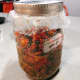 Cover it with cling wrap. Put the lid on the jar and store it at room temperature. 