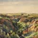 A lovely watercolor of Western Nebraska, which reminds me of the animation tones used in the movie. Painting by Donald Boe.