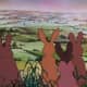 Fiver and his friends atop Watership Down.