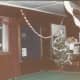 A barracks dayroom at Christmas Time.. 1985.