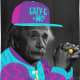 If Einstein look cool, just because his brain --not his hat and jacket.