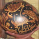 Peruvian artisans from a village high in the Andes offered demonstrations on how to burn this beautiful gourd art (see below). The gourds are grown on the coast. This ocean turtle scene comes complete with sand and bubbles.