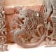 Haiti's delight in music and intimacy with the ocean are shown in this musical mermaid combination. This master artist was taught by a man who made fancy cemetery crosses from recycled metal, which started a whole new industry in Haiti.