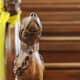 A loyal Friend carved in wood in the Swaffham Church