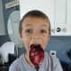 Lucas was so excited to lick the spoon to do a taste test