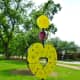 “Heart of the Heights” sculpture by Eisenhut/Ramos in True South sculpture exhibit Houston