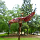 Back of &ldquo;Marcella&rdquo; sculpture by Sharon Kopriva in True South sculpture exhibit Houston 