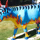 Flaming Cow by Pearland Junior High School