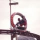 Bicycle powered Monorail at a Korean Theme Park, August 1991.