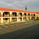 The facade of a typical motel
