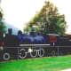 Historic locomotive in Squamish on display