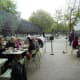 Outside terrace by the zoo.