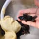 Lastly, add the raisins and mix at a lower speed for about 2 to 3 minutes.