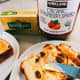 We love to eat toast cinnamon-raisin bread with a lot of butter and jam.