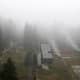 The ski jump at Sarajevo, rotting away.