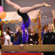 Back Walkover on Beam at a Level 6 Gymnastics Competition (1/4)