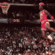 Michael Jordan's famous dunk where he seemed like flying.