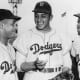 Catcher Roy Campanella, Pitcher Don Newcombe, and Jackie Robinson.