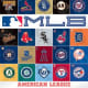 Team logos in the two leagues.