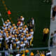 During this game, both Brett Favre and Aaron Rodgers took the field.