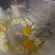 Creamed butter and sugar with eggs added.