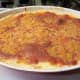 Cheesy scalloped potatoes out of the oven, and ready to enjoy!