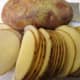 Thinly sliced russet potatoes