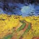 Van Gogh's "Crows over the Wheat Field" certainly evokes a human response