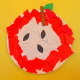 This is our finished construction paper apple.