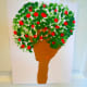 This is our finished handprint apple tree.